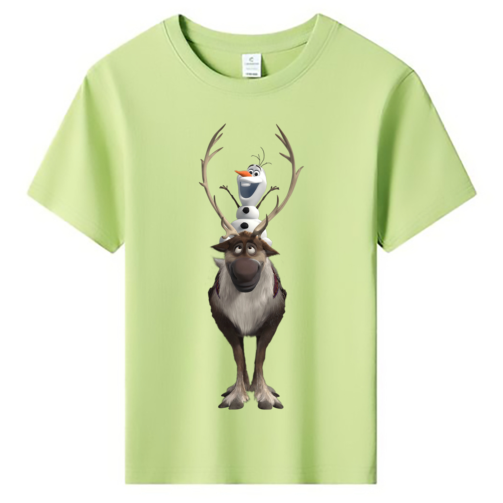 （画像用） アナと雪の女王 アンナ エルサ Frozen Anna Elsa 綿100％キッズTシャツ（フロントプリント）
